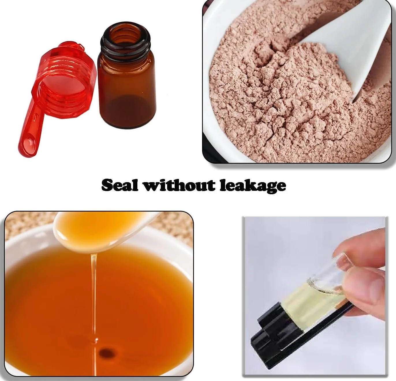 10 Piezas Polvo de Especias Botella con 1 Mini Embudo, Bote de Cristal Pequeño con Cucharilla, Herramienta de Polvo de Especias, Adecuada para Acampar Viajar Barbacoa
