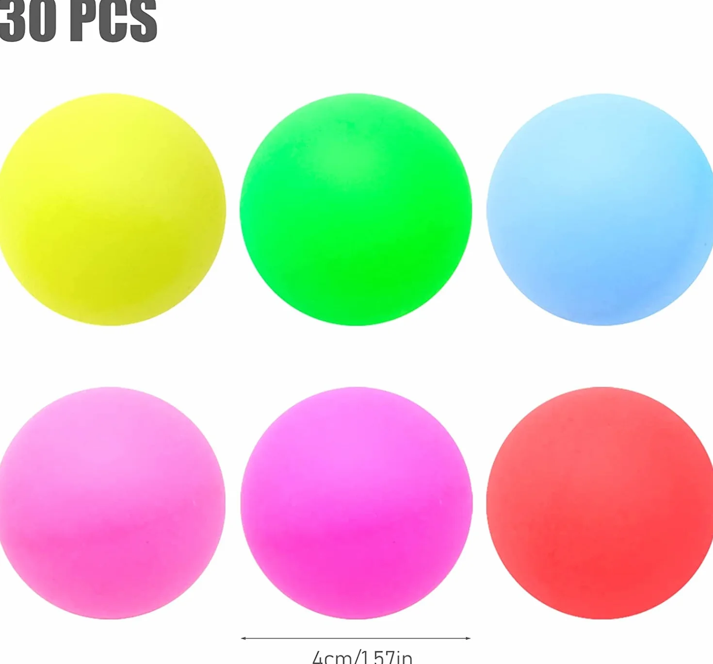 Pelotas de Ping Pong Colores Mezclados 40 mm - Tenis de Mesa, Juguete para Gatos y Niños