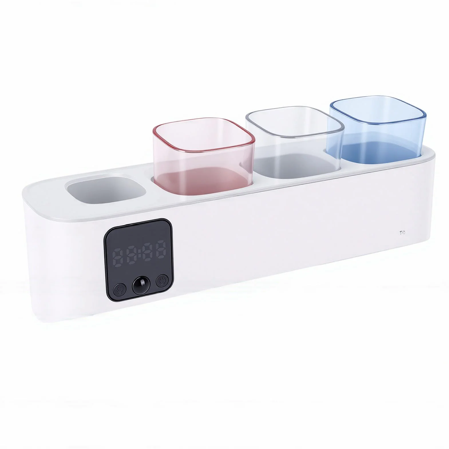 Soporte para Cepillo de Dientes Eléctrico Montado en la Pared, Desinfectante para Cepillos de Dientes con Pantalla Táctil LED, Secado de Ciclo Automático con Ventilación y Calefacción, Ideal