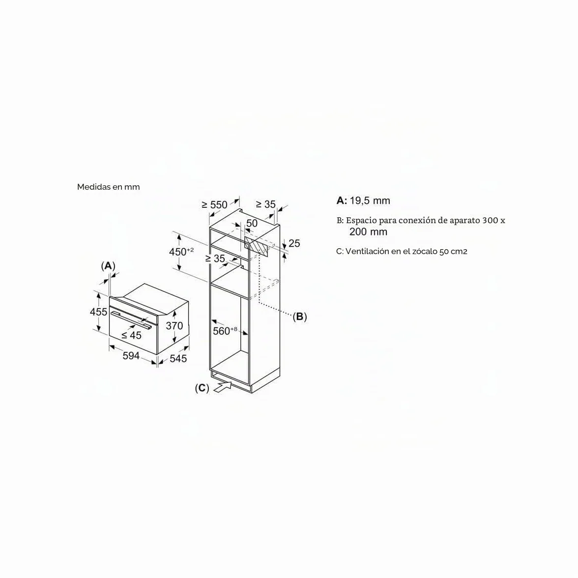 SIEMENS - Microondas Encastre IQ700 CE732GXB1