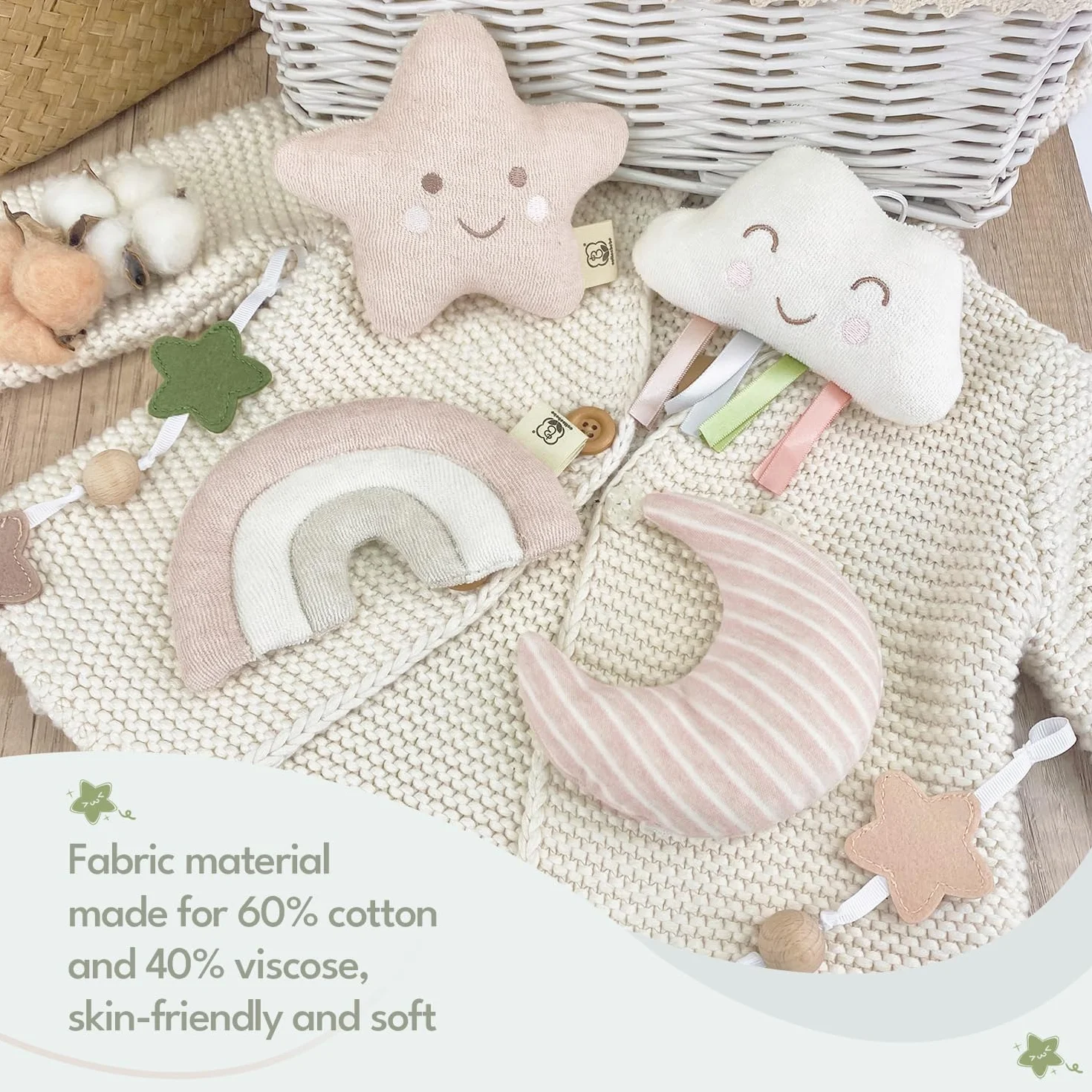 Móvil Cuna de Bebé - 35 Musical - 3 Modos - Volumen Ajustable - Fácil de instalar - Para niños y niñas de 0+ meses (Arcoíris)