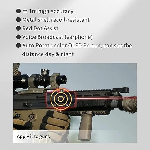 ACEXIER Telémetro Láser 1200m Red Dot Distancia Velocidad Medición