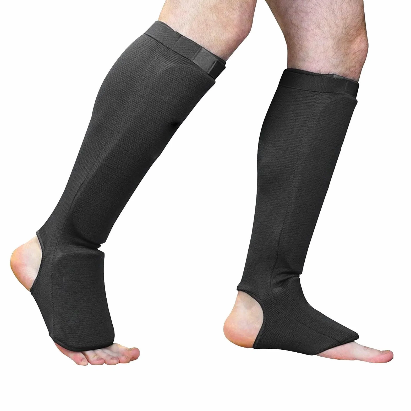 Protector de piernas Muay Thai MMA acolchado para artes marciales entrenamiento combate Kickboxing