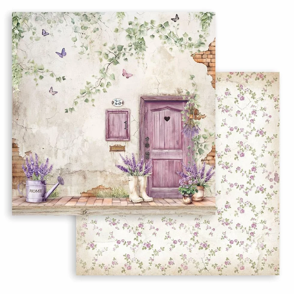Scrapbooking Small Pad 10 hojas cm 20.3X20.3 (8"X8") - Lavanda