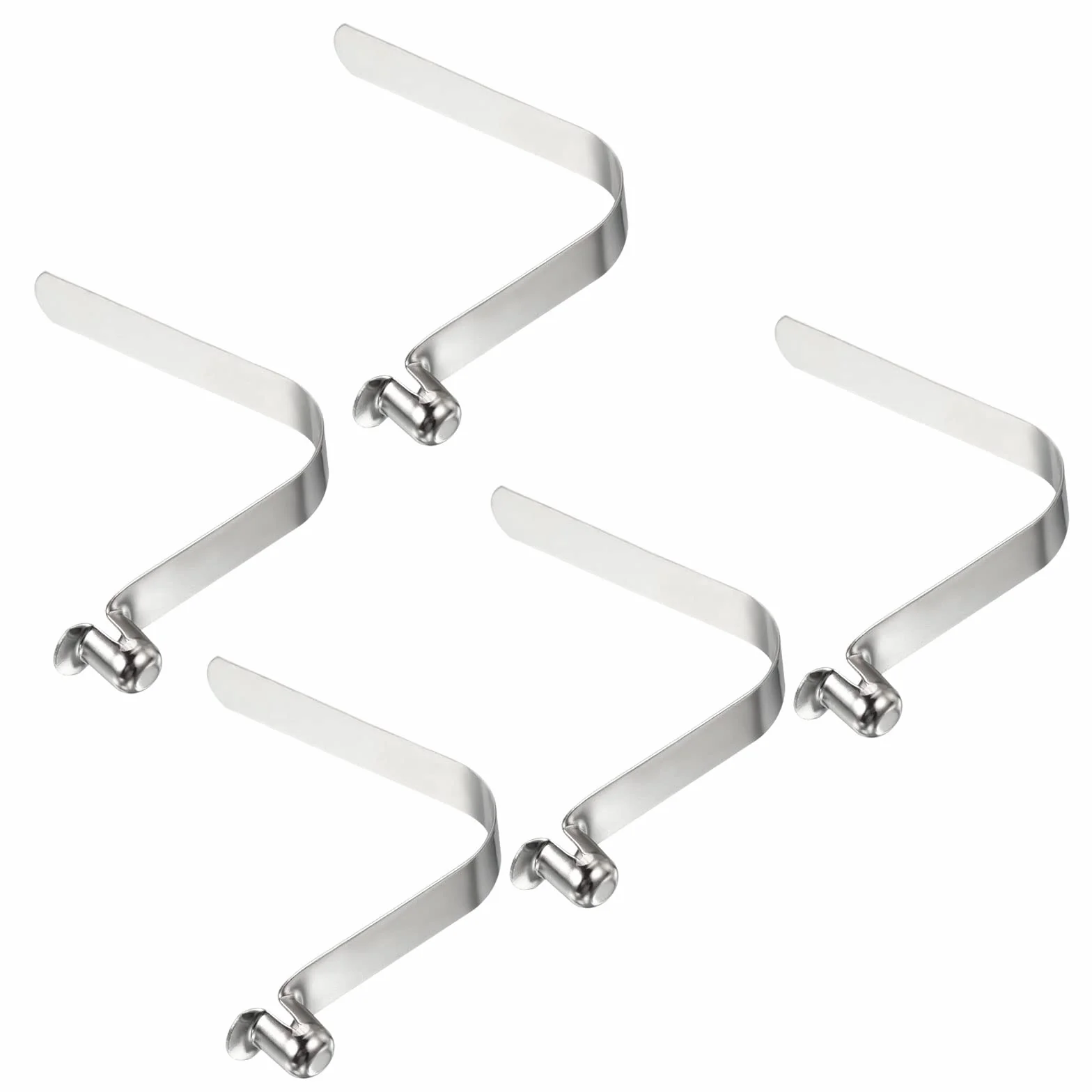 PATIKIL 10x8mm Kayak Remo Broches, 5 Paquetes Palo Pulsador Botón Resorte Clips Acero Hueco para Camping Toldo Carpa Poste
