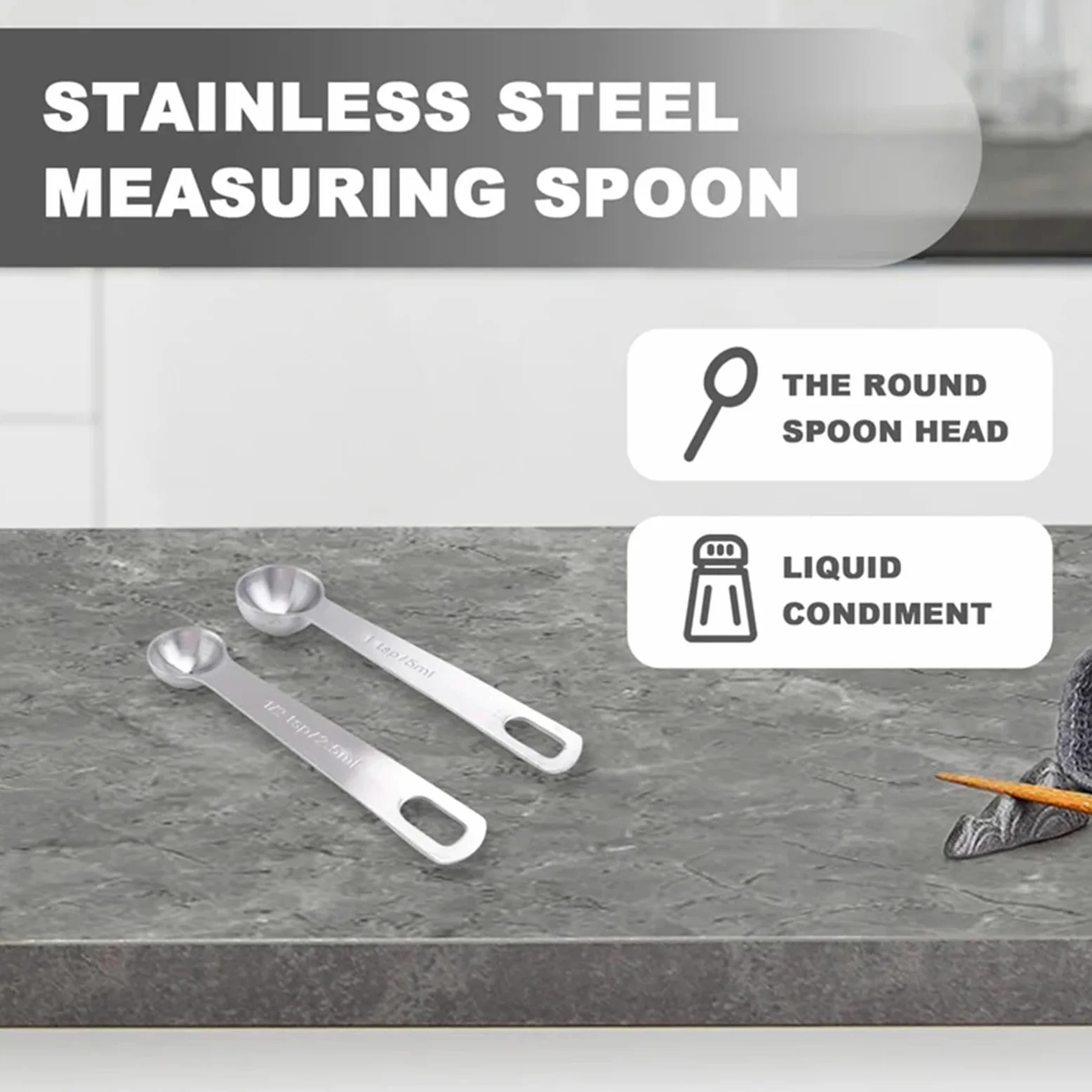 Cucharas medidoras, juego de tazas y cucharas acero inoxidable, cucharadas pequeñas con medidas métricas estadounidenses para Medir Líquidos y Sólidos