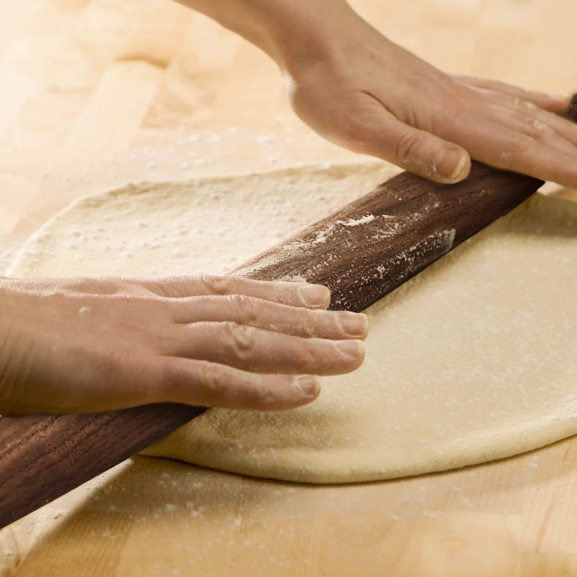 Rodillo de madera para fondant, corteza de pasteles, galletas, pastel, masa, diseño cónico y construcción suave, utensilio esencial de cocina, nogal