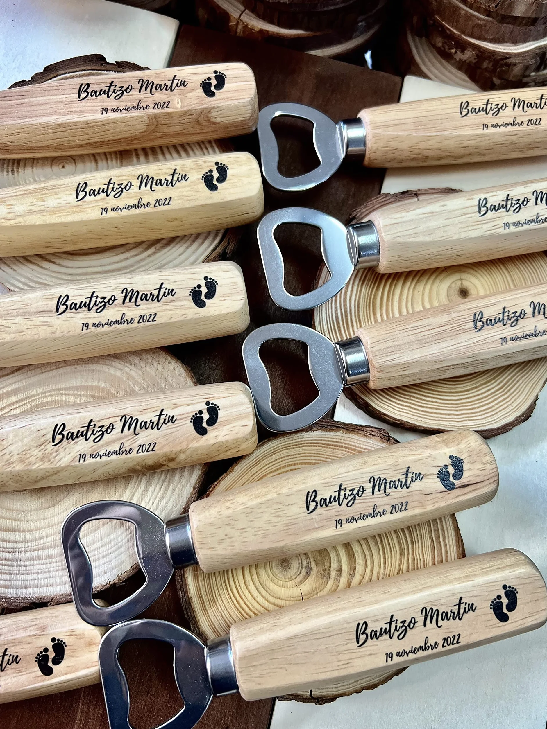 Abrebotellas clásico personalizado con nombre o logotipo, imanes personalizados, regalo original