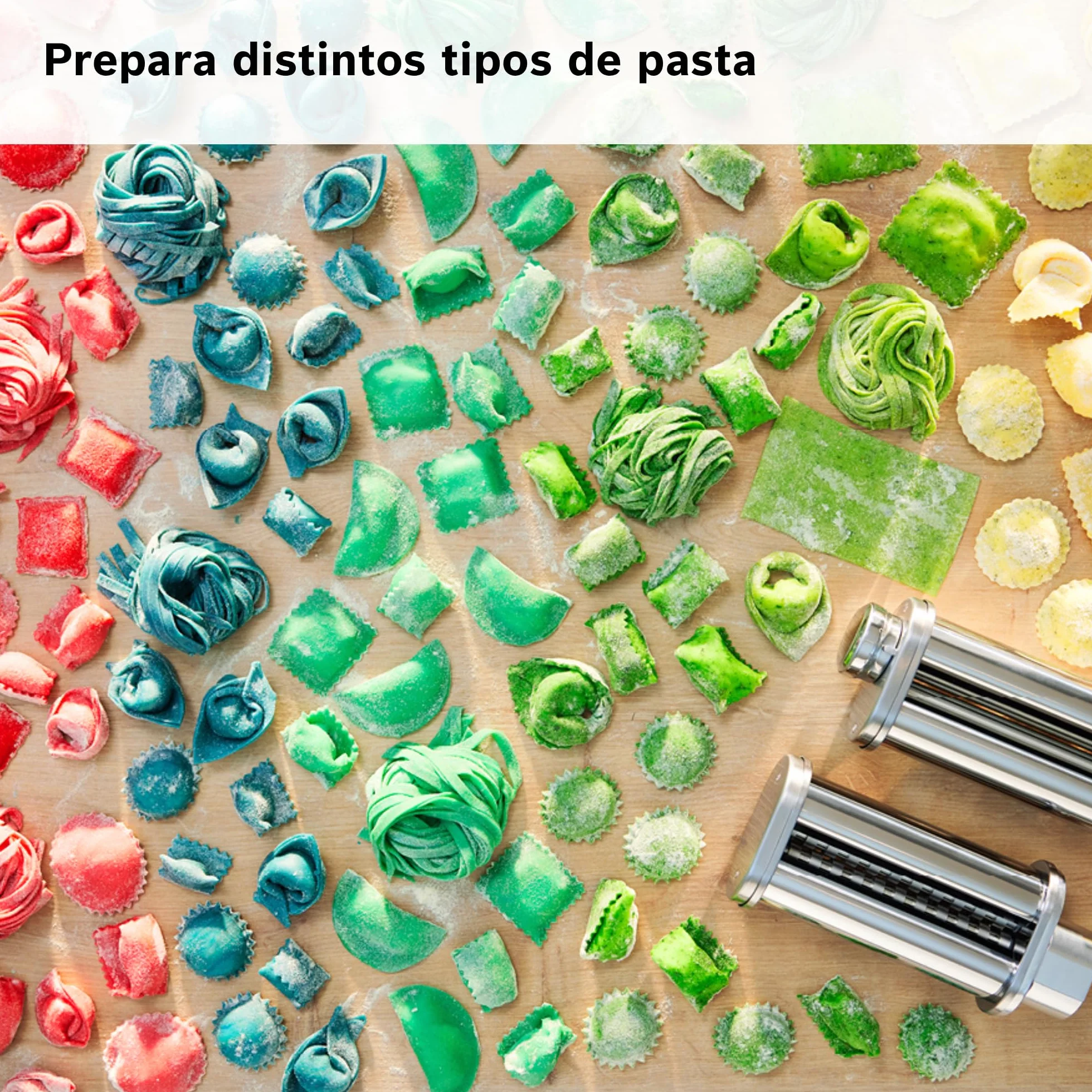 Bosch - Set PastaPassion, Accesorios para pasta, Para Robots de cocina Series 6, MUZS6PP