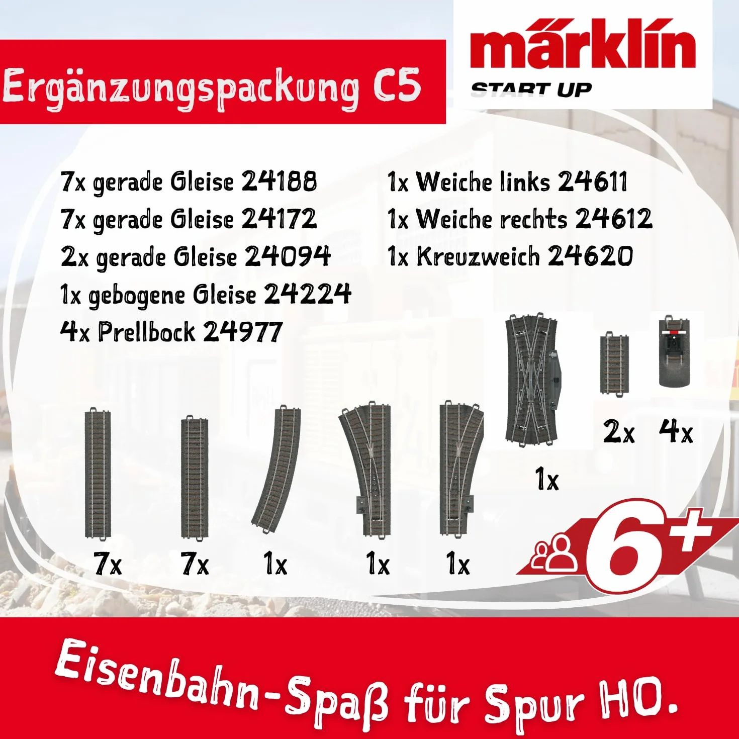 Märklin 24905 - Ampliación de la canción Set C5 C