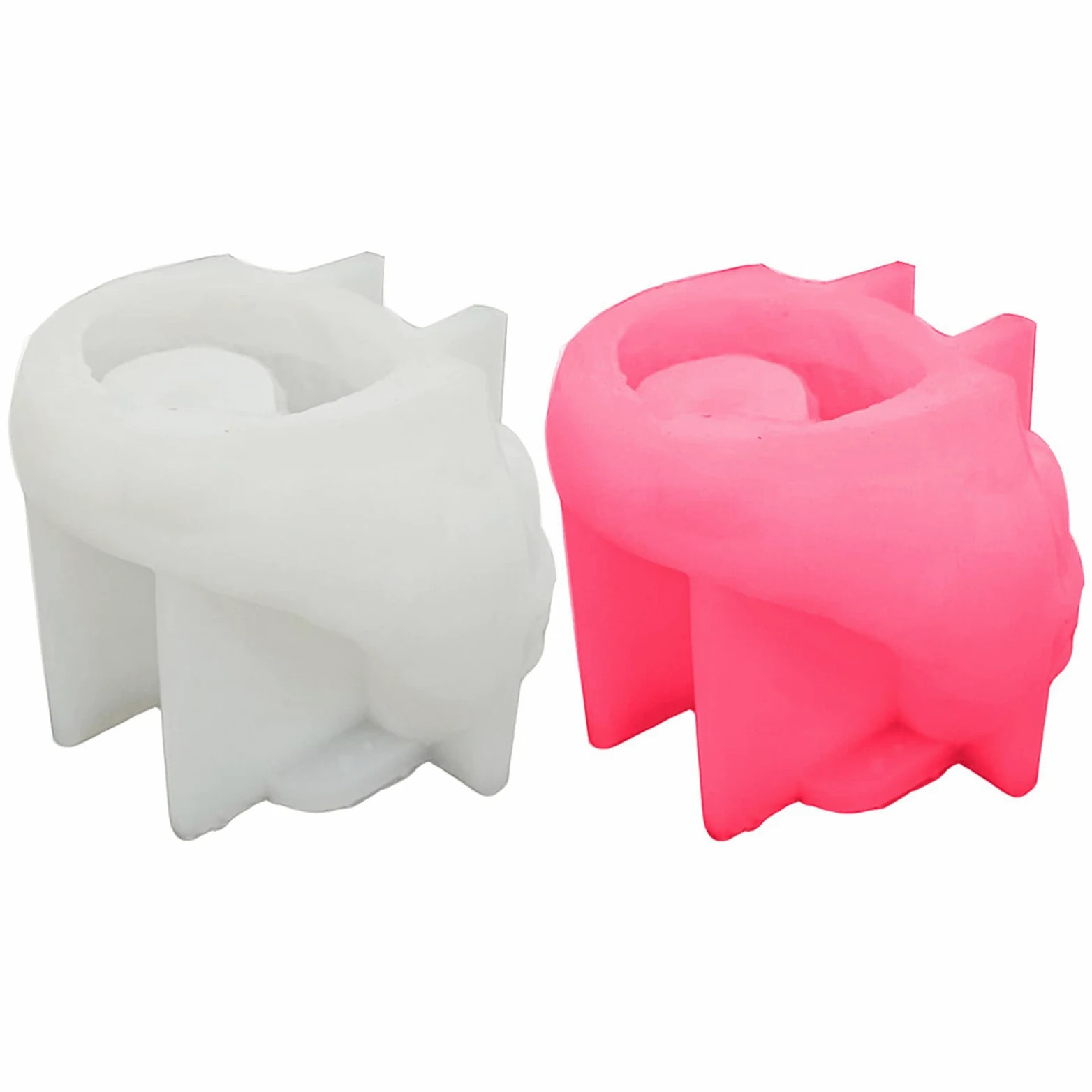 Moldes de silicona para niña, soporte para velas, decoración del hogar, moldes de silicona de yeso para base artística