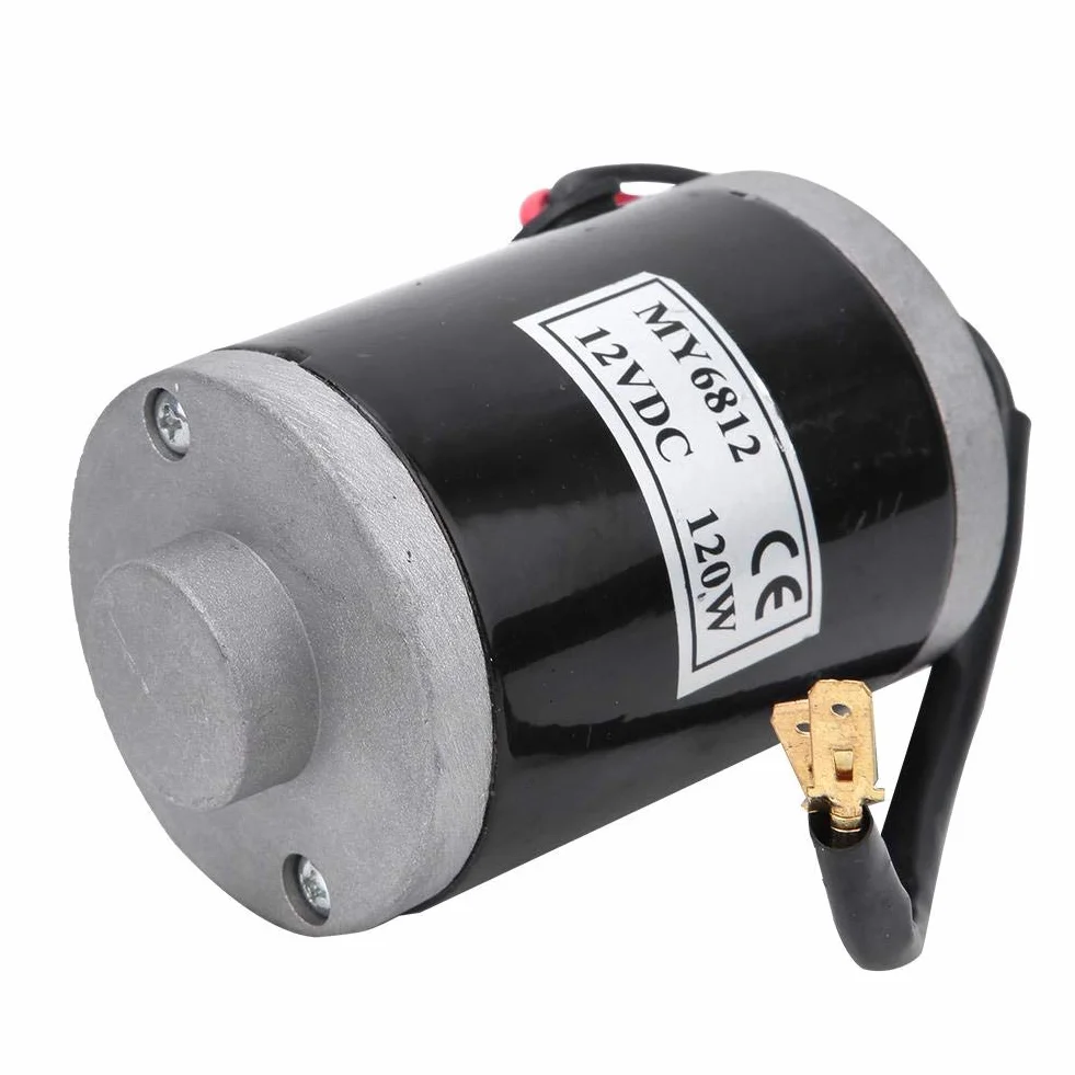 Motores Electricos 12V 120W MY6812 Alta Velocidad con Polea para Patinete Electrico