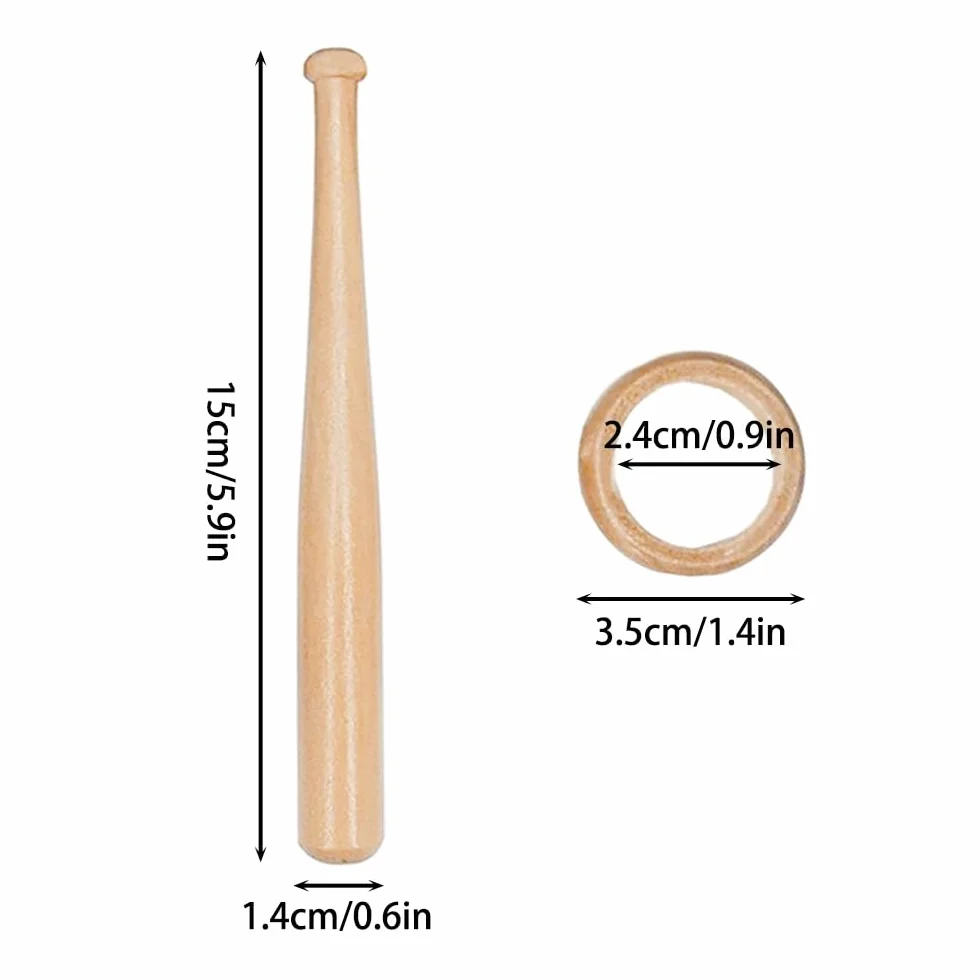DONGKER Soportes de Béisbol, Soporte de Madera para Pelotas de Golf, Bolos y Coleccionables