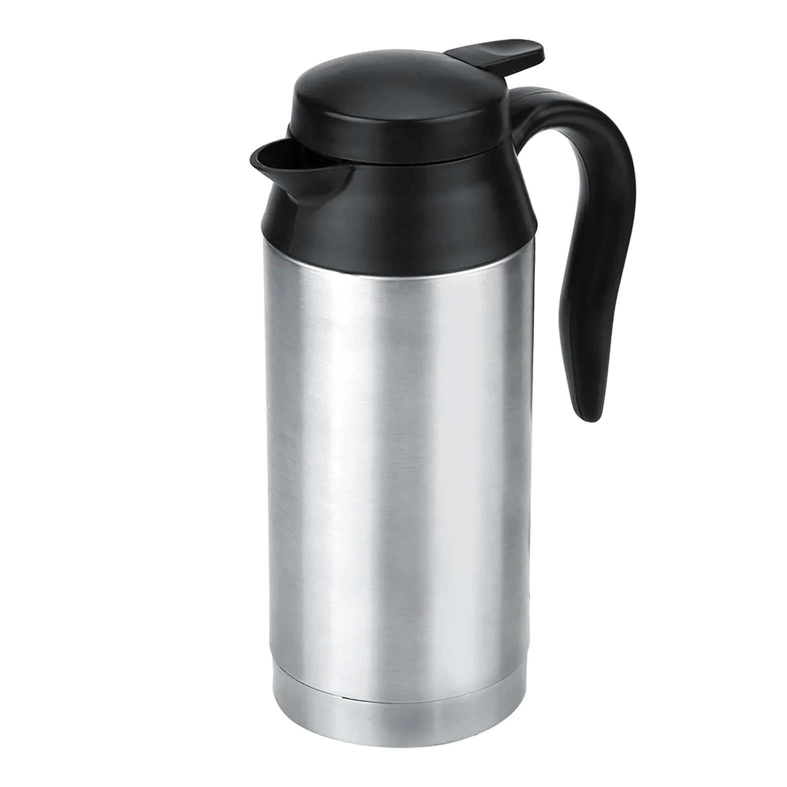 Termo eléctrico con calefacción para Coche de 12 V y 750 ml, Taza de Viaje portátil de Acero Inoxidable para café y té, para Viajes, Bebidas Calientes para Llevar