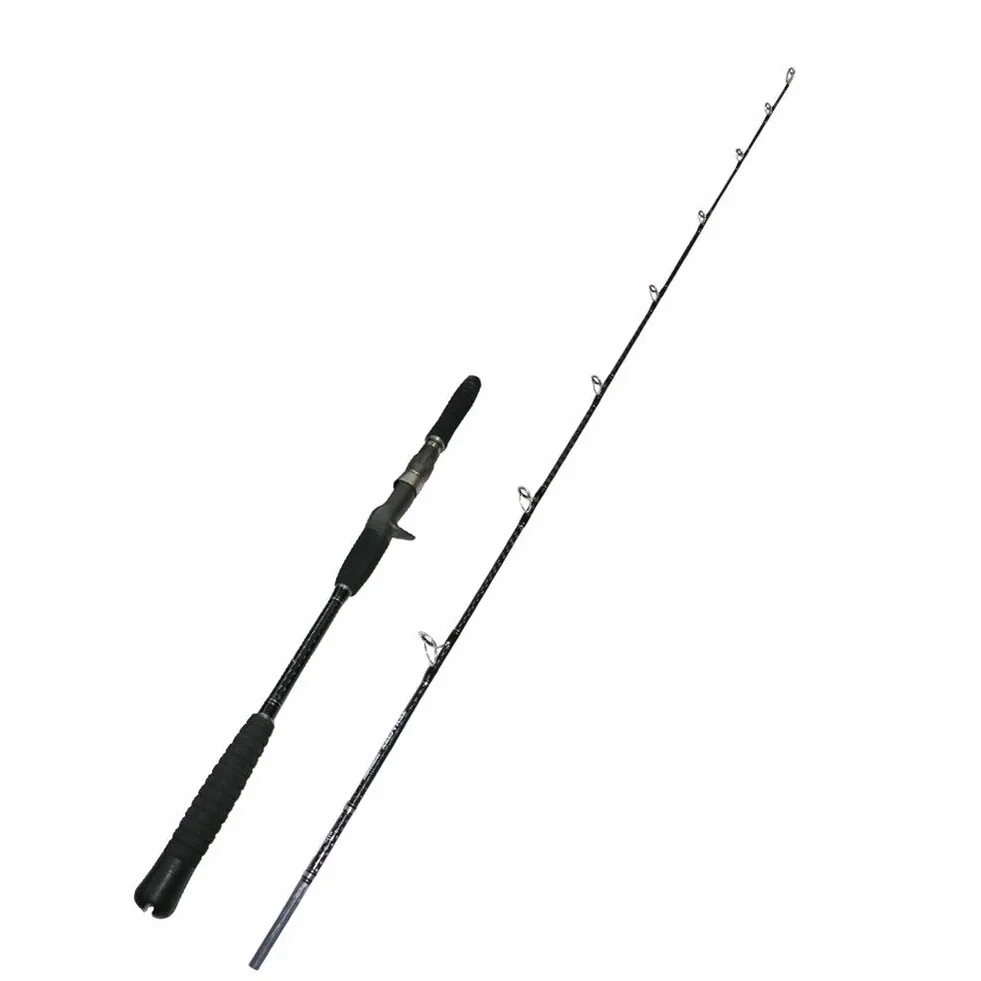 Caña de Pescar Jigging Lenta 1.8m 5kg Carbono 80-200g Barco Mar