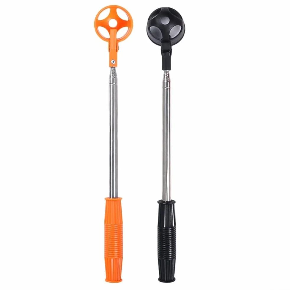 Telescópico para recuperador de pelotas de golf para recuperación sin esfuerzo de zonas de difícil acceso (naranja)