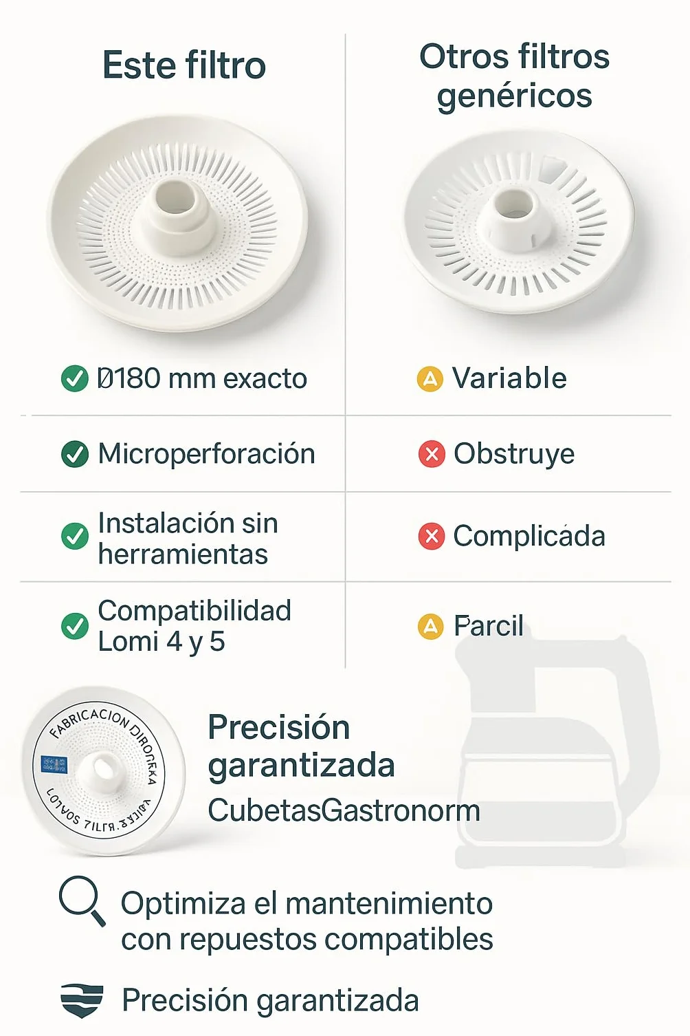 Lomi - Filtro Rejilla Exprimidor Lomi 180mm - 202041