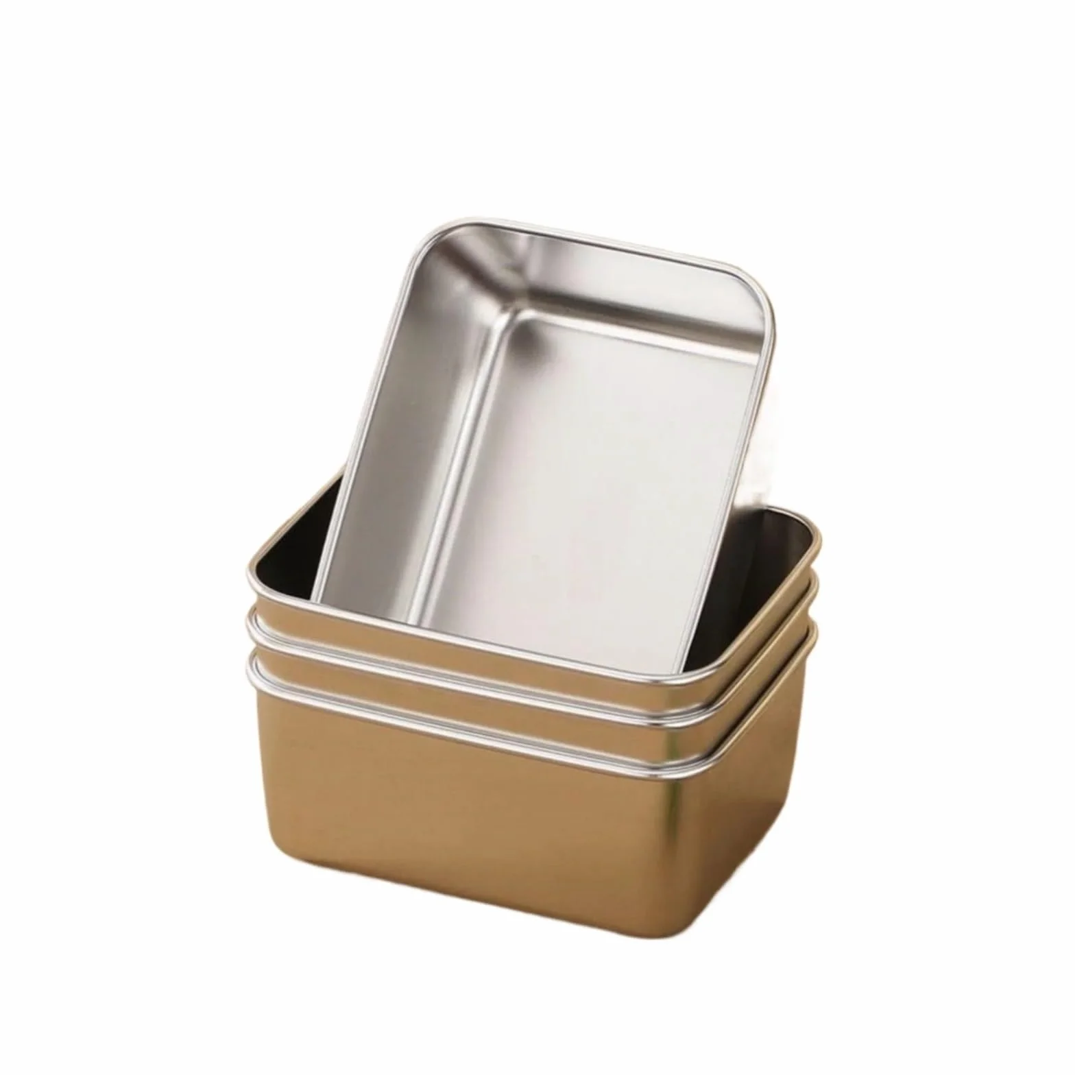 Contenedor de conservación alimentos frescos acero inoxidable 6 piezas Para Cocina