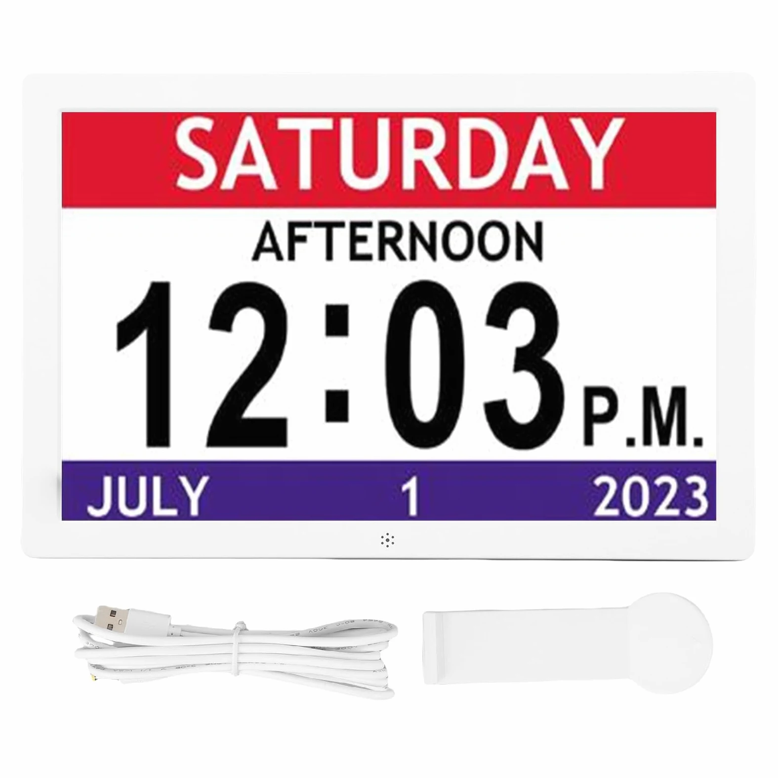 Reloj Inteligente de 10 Pulgadas, Reloj Despertador Digital con Pantalla Grande y 12 Recordatorios para Actividades y Citas Diarias, Ideal para el Hogar la Oficina