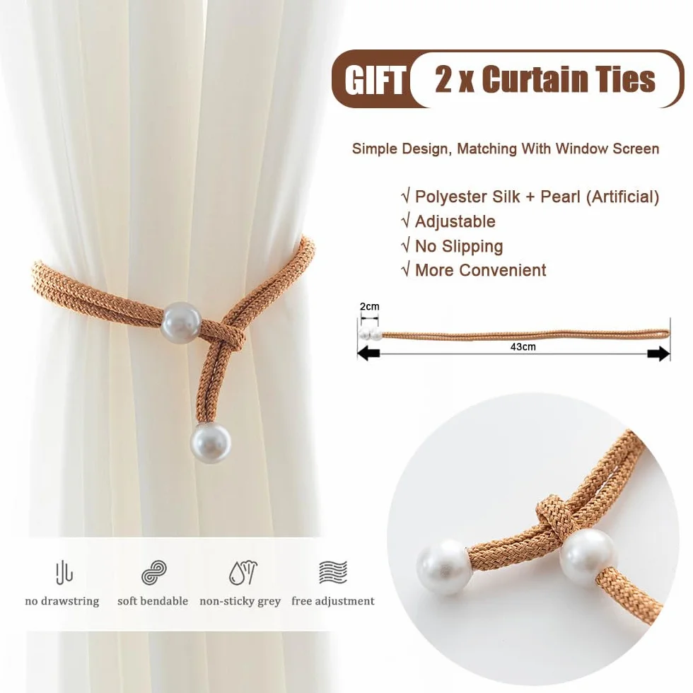 ENEN Cortinas Dormitorio Planeta Espacial 3D Translucidas 2 Piezas 140x160cm