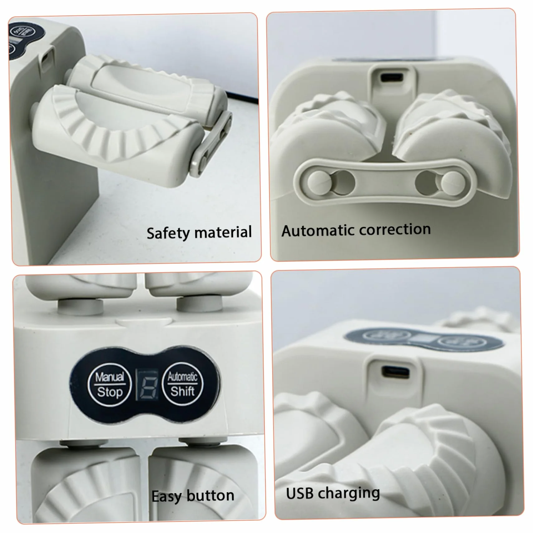 Jorzer Máquina automática para Hacer Bolas de Masa hervida de Doble Cabezal con 2 Modos de Grado alimenticio eléctrica para Hacer raviolis empanadillas wontons y más en casa