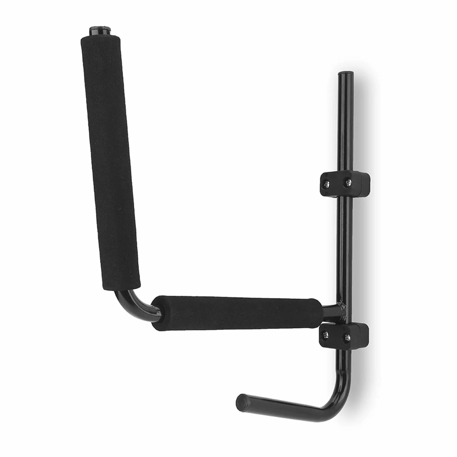 Soporte de pared para kayak 2 unidades negro plegable