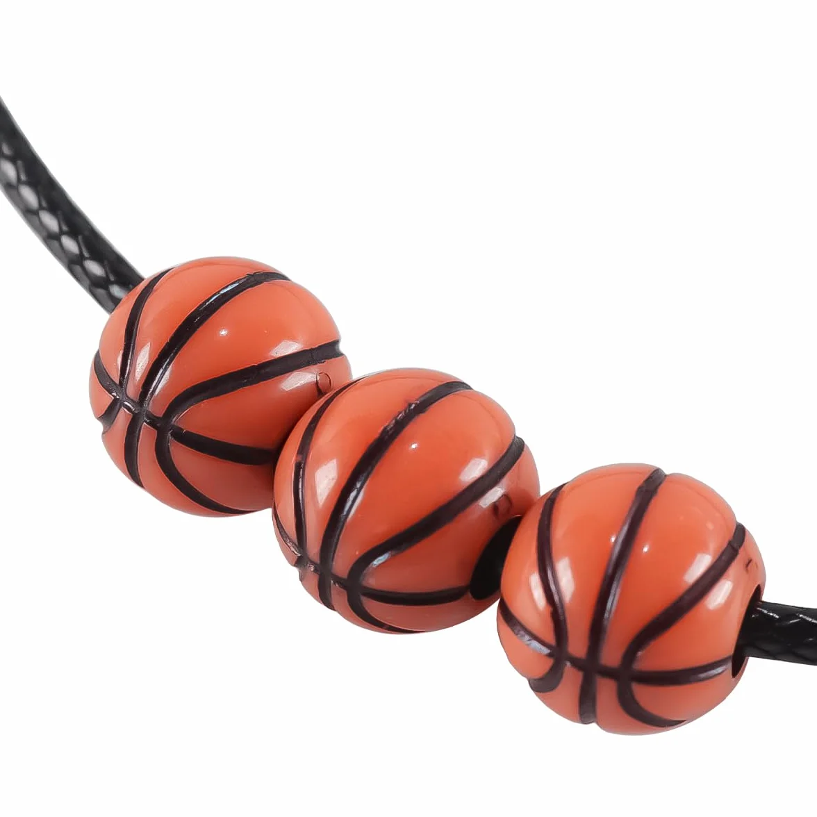 10 pulseras de baloncesto de 12 mm, pulseras deportivas para adolescentes y adultos, pulseras inspiradoras con cuentas y cuerda ajustable, ideal como recuerdo de fiesta de cumpleaños.