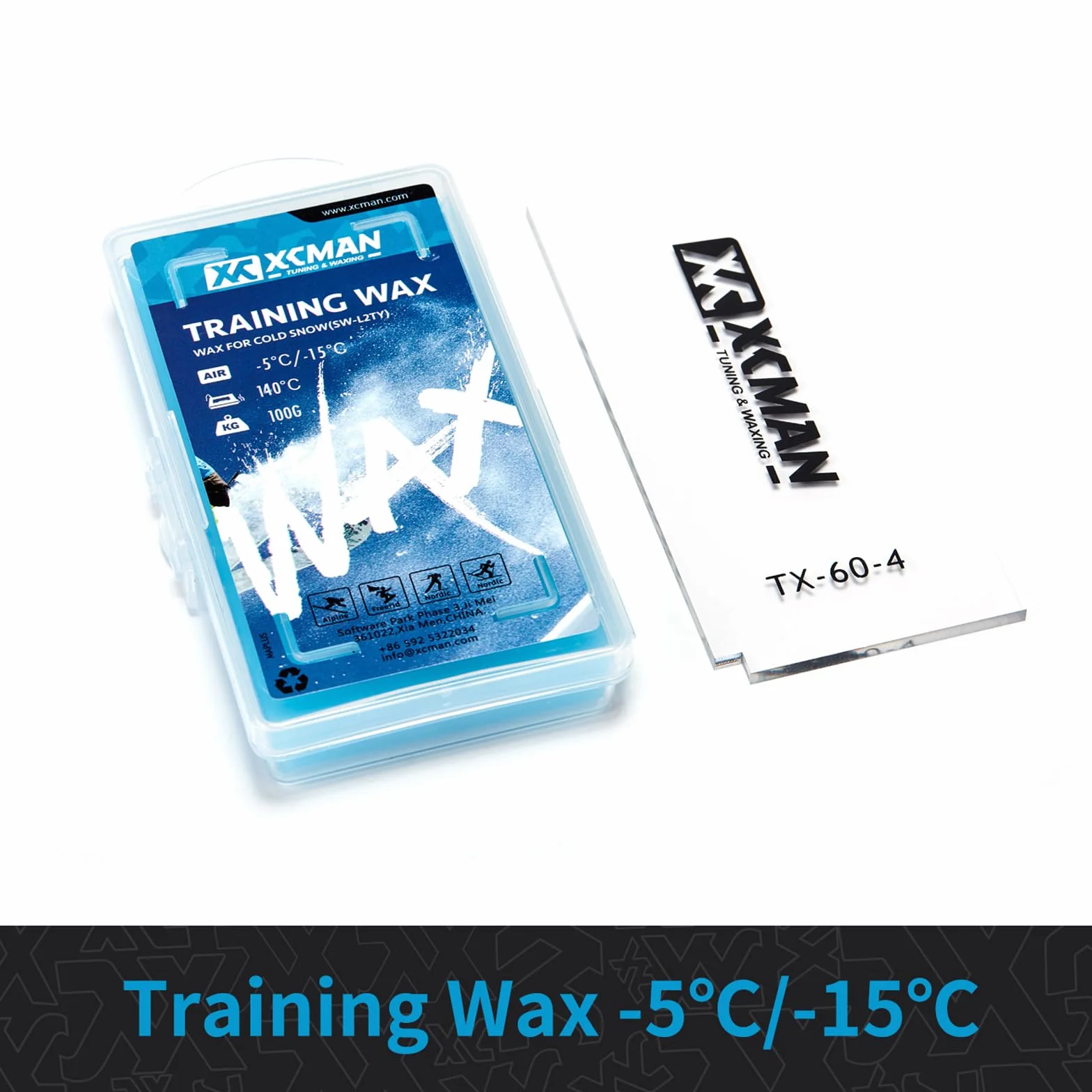 XCMAN Kit de depilación y afinación de esquí y snowboard con caja de cepillos de cera