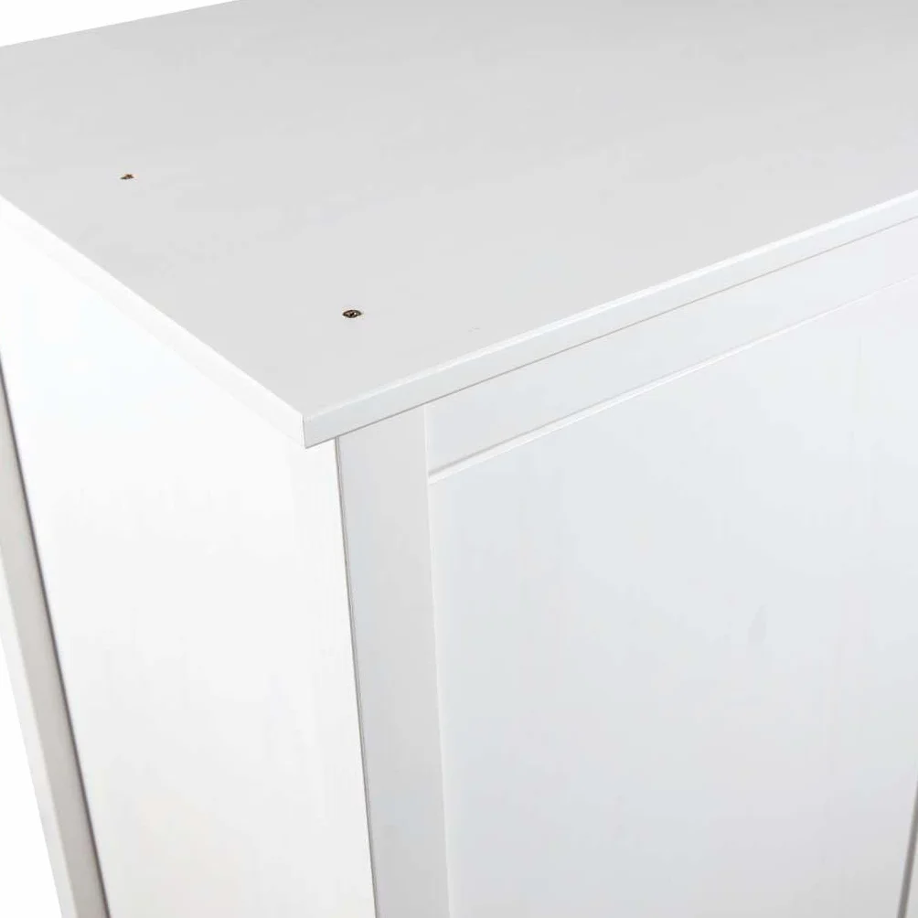 vidaXL Armario de 2 Puertas Muebles para Ropa Roperos Guardarropas de Dormitorio Organizador Colgar Almacenamiento 89x50x170 cm Madera Maciza Pino