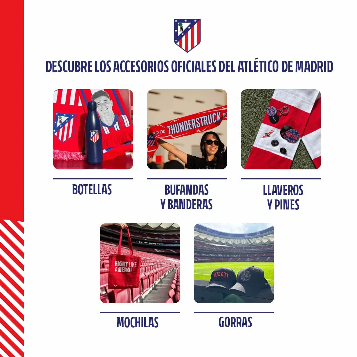 Atlético de Madrid 1903 Botella Azul Escudo