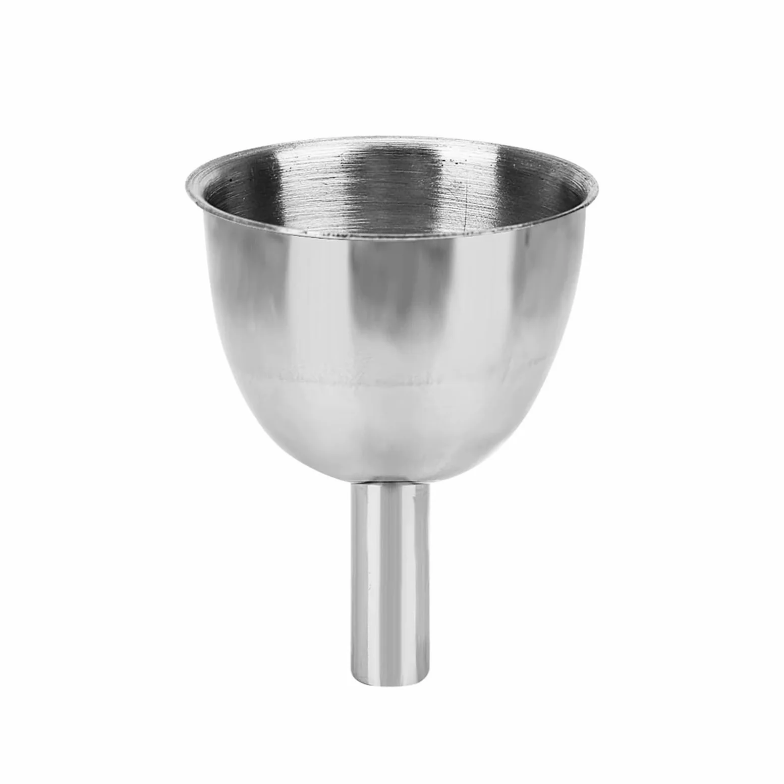 Embudos de cocina, embudos, embudos metálicos pequeños, embudos de boca pequeña for llenar petacas, botellas de boca estrecha, mini embudo de acero inoxidable for botellas de vino.(Largeac 3.8 Cm)