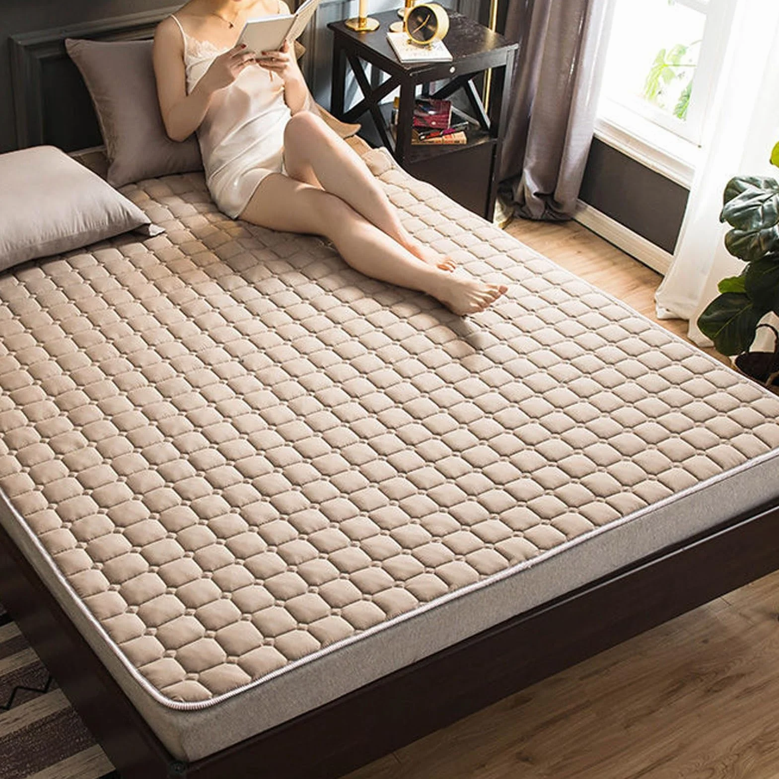 Tatami Tapete Para Dormir Colchón Para Soft Not-Slip Colchón De Futón Japonés Estilo De Dibujos Animados Estera Plegable Dormitoria De Los Estudiantes Almohadilla De La Cama Del Sofá Reclinable