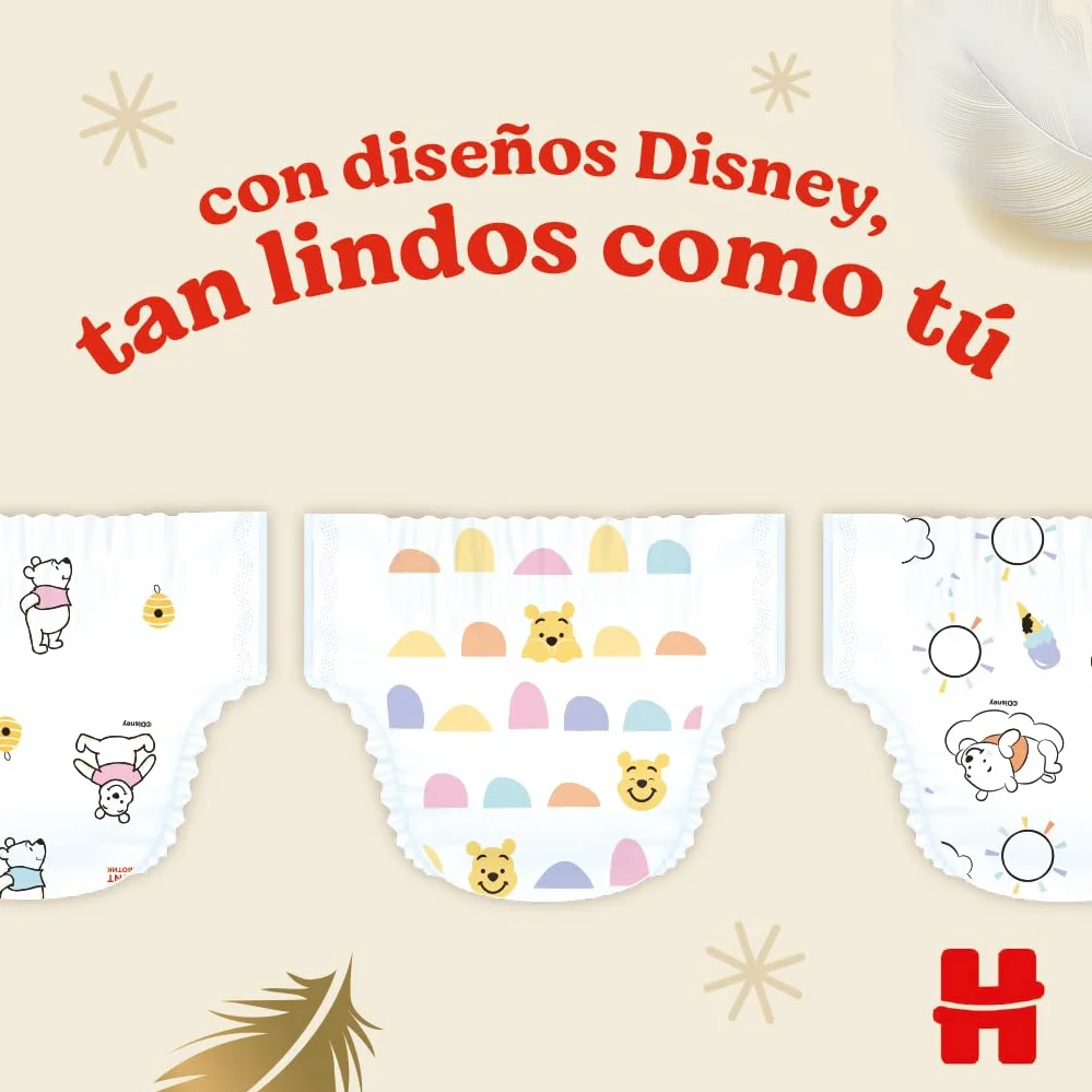 Huggies Extra Care Pañal para bebé Talla 3 (5-9 kg) 96 pañales con almohadillas extra suaves