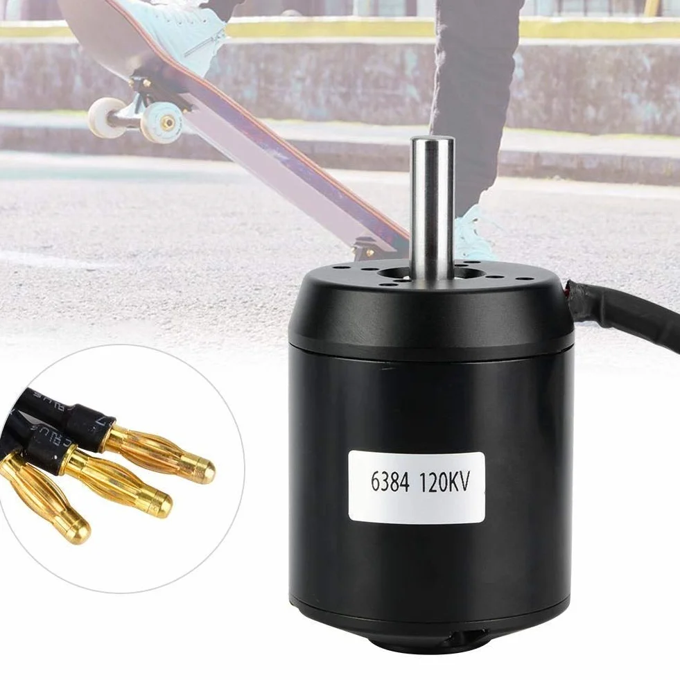Motor sin escobillas 6384 AA 120 KV BLDC Outrunner Sensored para Scooter Eléctrico Monopatín