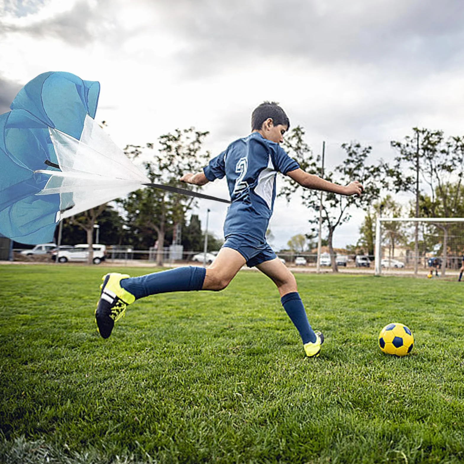 Paracaídas de entrenamiento de velocidad 59 pulgadas para correr, fútbol, baloncesto