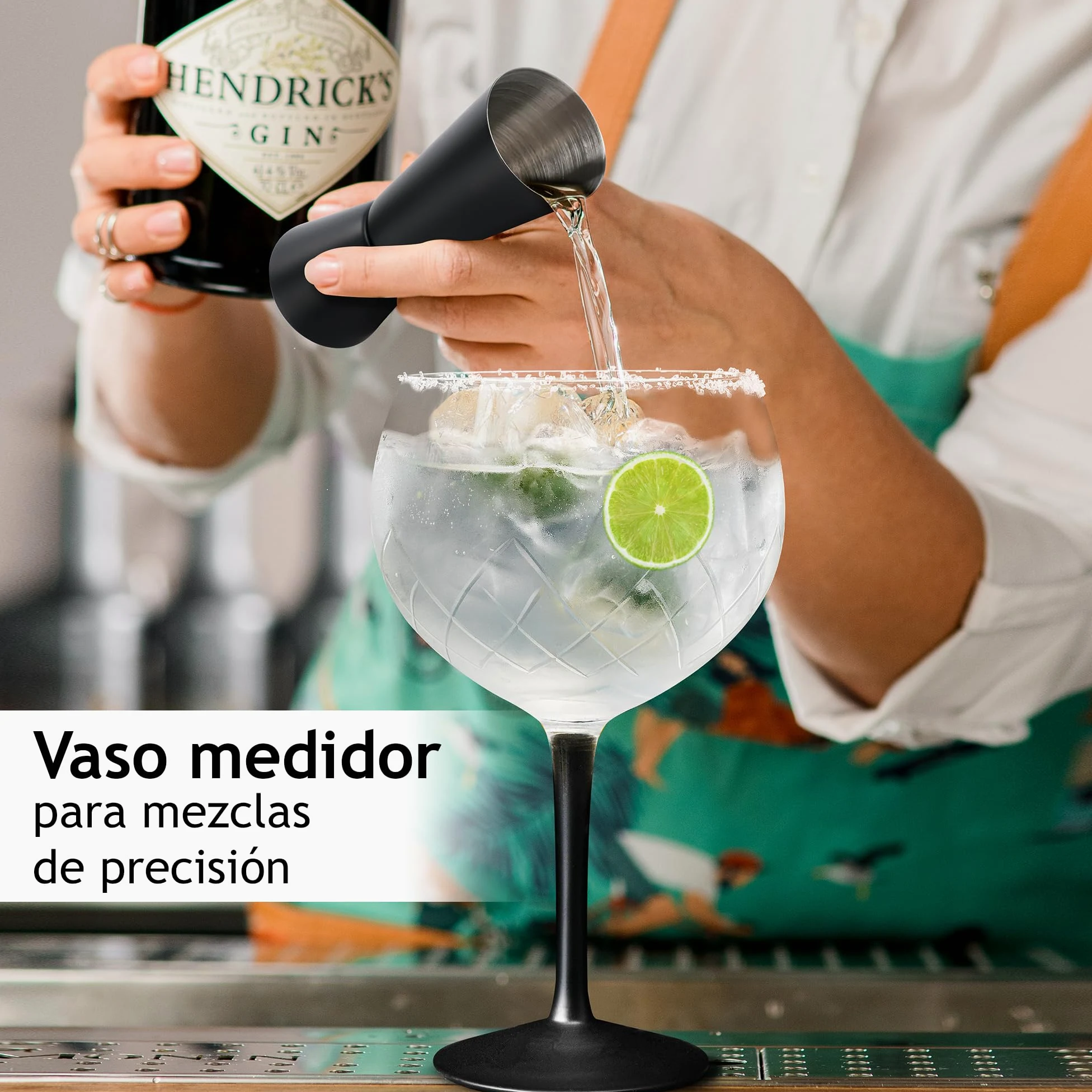 MIAMIO - set de 2 copas de ginebra 650 ml Crystaluna para cocina | Copas de ginebra para gin tonic y cócteles, 650 ml, Crystaluna. Diseño moderno y práctico para la cocina y el día a día.