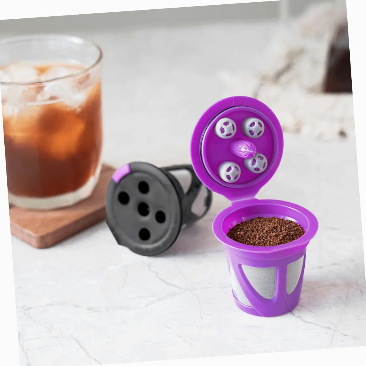 LIFKOME 10piezas De Café Recargables Reutilizables De Filtros De Café Compatibles Accesorios Resistente y De Limpiar