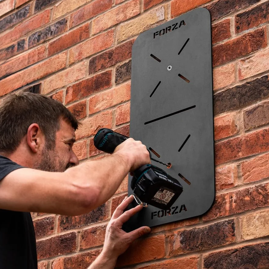 FORZA Objetivos de bola de pared Placas de acero resistentes individuales y dobles para crossfit entrenamiento funcional Alto impacto recubrimiento en polvo montaje en pared