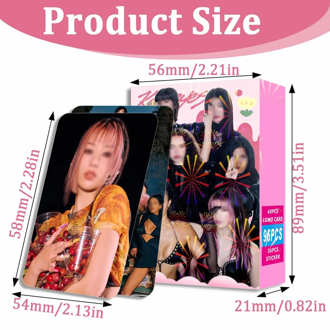 96 Piezas KATSE Tarjetas de fotos Beautifulchaos Conjunto de tarjetas de álbum de novela Set de mini kpop mercancía Tarjetas fotográficas photocard Regalo para fans