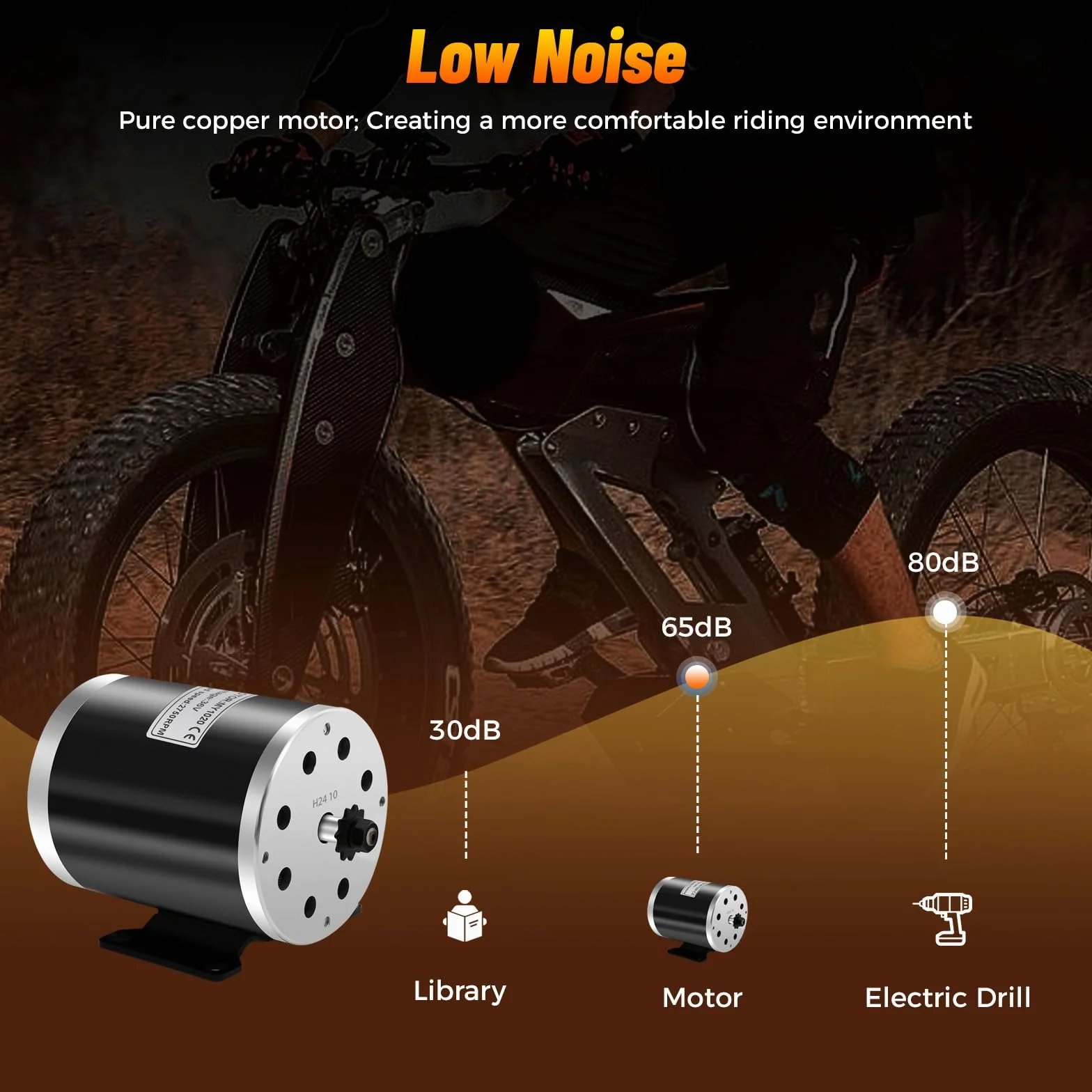 E-Scooter Motor Eléctrico 36V 800W 2750 U/min 29,2A para Go-Karts
