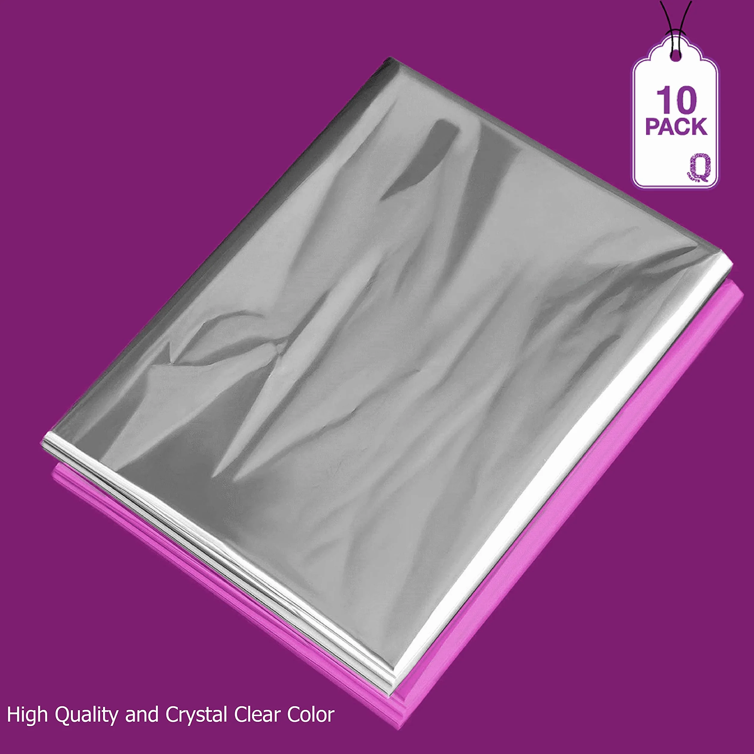 Bolsas para cestas de regalo, 10 unidades, transparentes, de celofán, PVC, 24 x 30 pulgadas