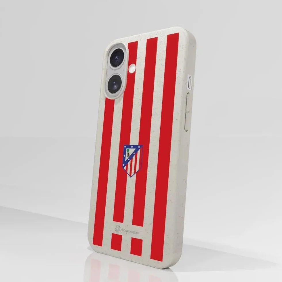 Funda Móvil Apple iPhone 17 Atlético de Madrid Escudo Equipación Protección Ligera Resistente Blanco