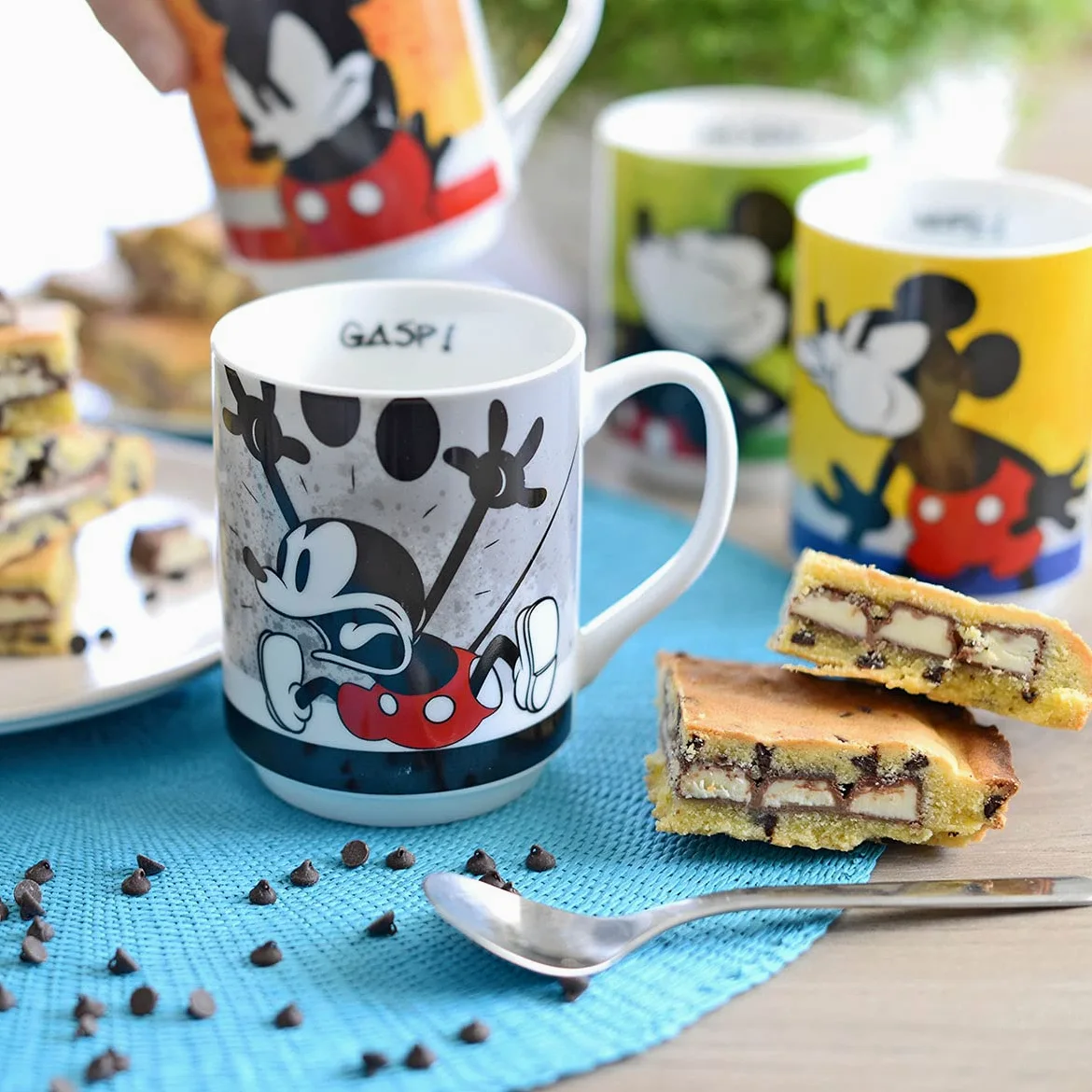 Egan Juego de 4 tazas apilables Mickey I Am + Metalrack ML. 350 PWM21I/4AM multicolor