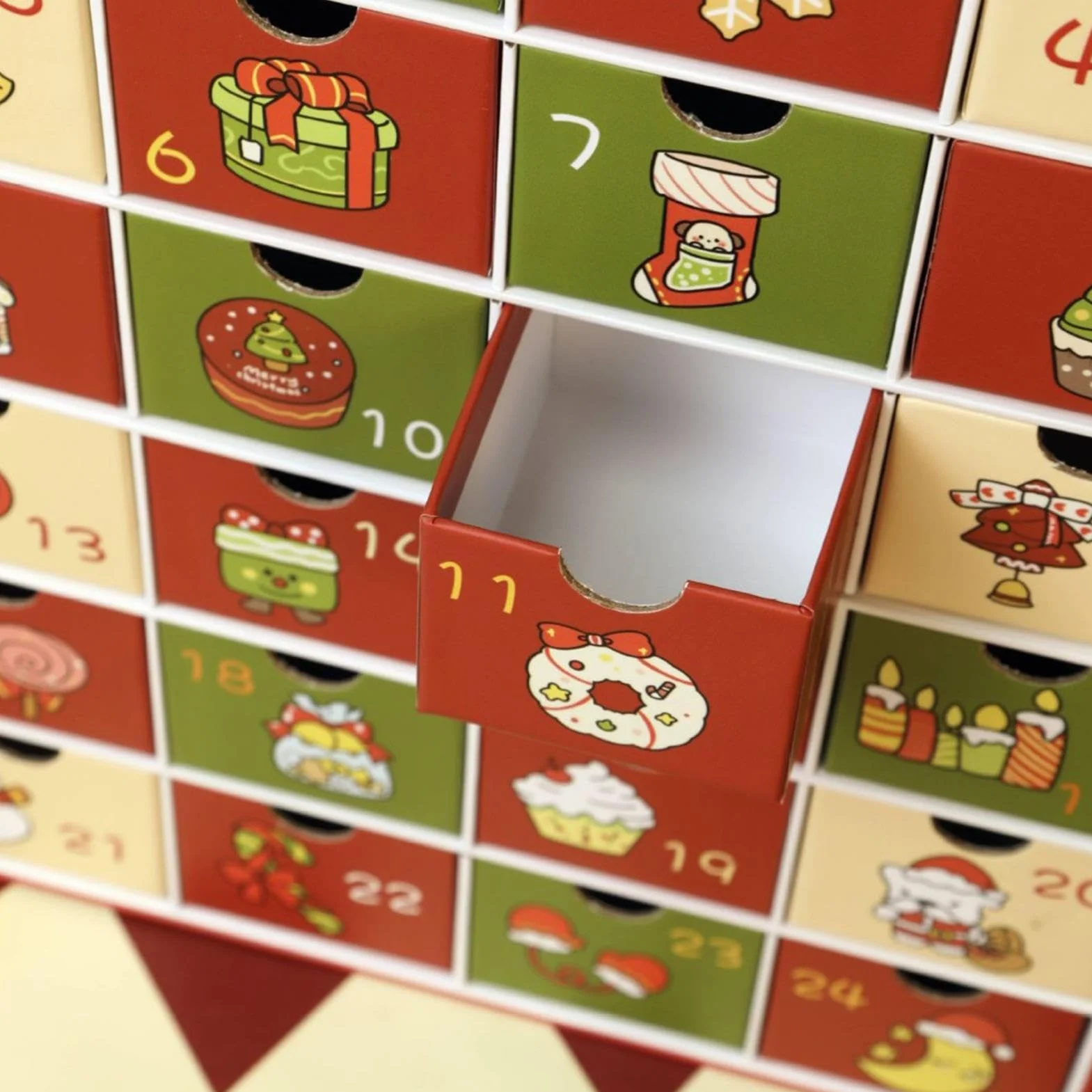 Calendario De Adviento Vacío Cajas De Adviento Navideñas Plegables Con 24 | Estuche De Detalles Para Navideñas Para Niños Y Adultos Para Joyas