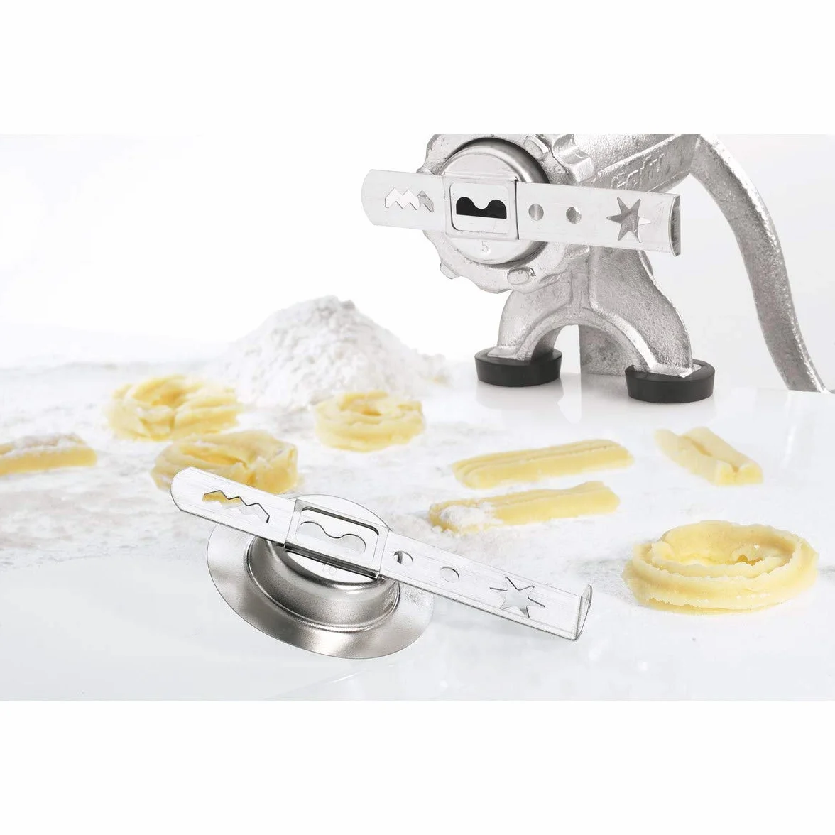 GEFU Picadora de Carne, tamaño 5, Acero Inoxidable, 29.3 x 9.6 x 17.3 cm, GF14700