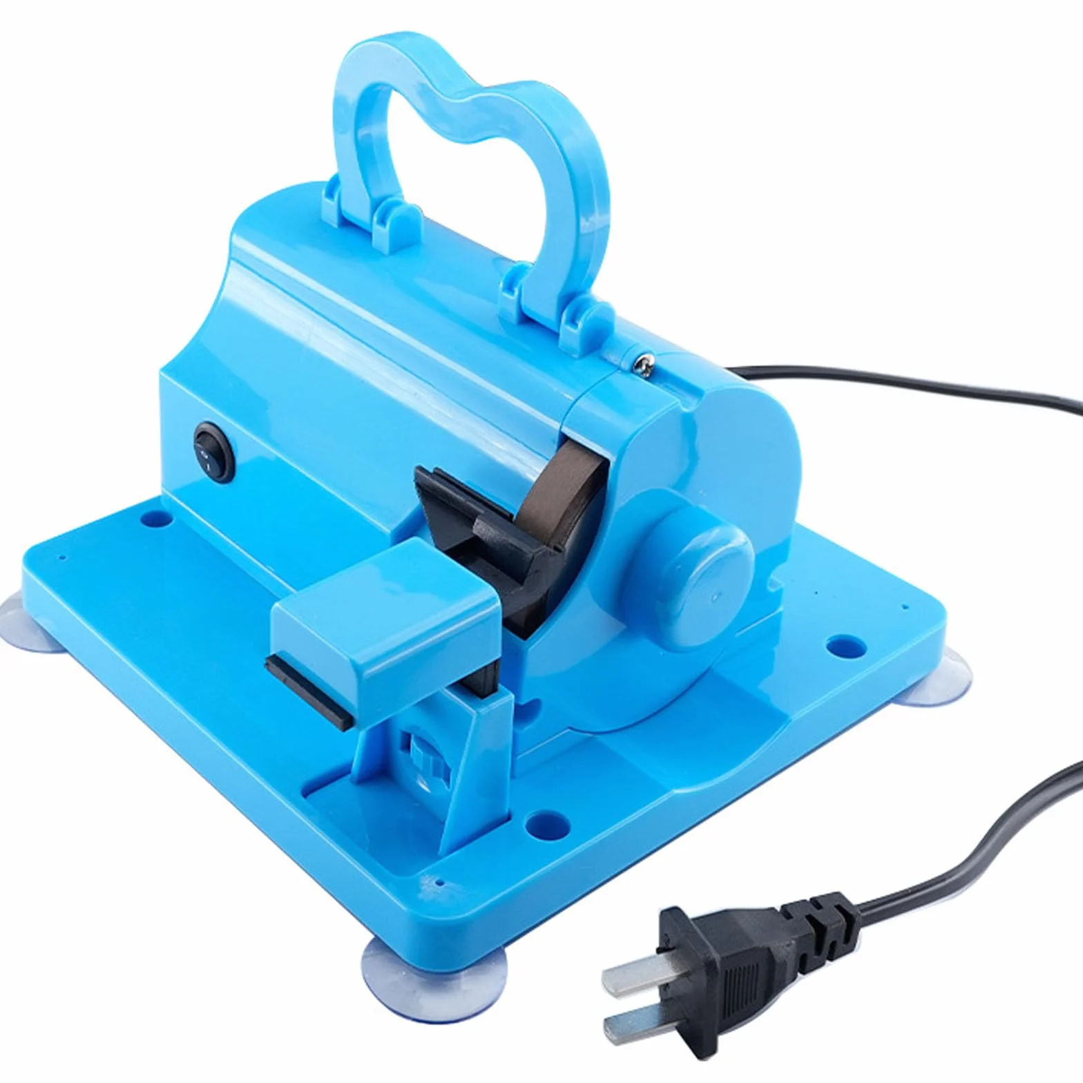 Afilador de Tijeras Eléctrico, Herramienta Profesional de Afilado de Tijeras con Rueda de Molienda de Diamante, Altura Ajustable, Base de Succión Estable para Tijeras de Tela y Cocina
