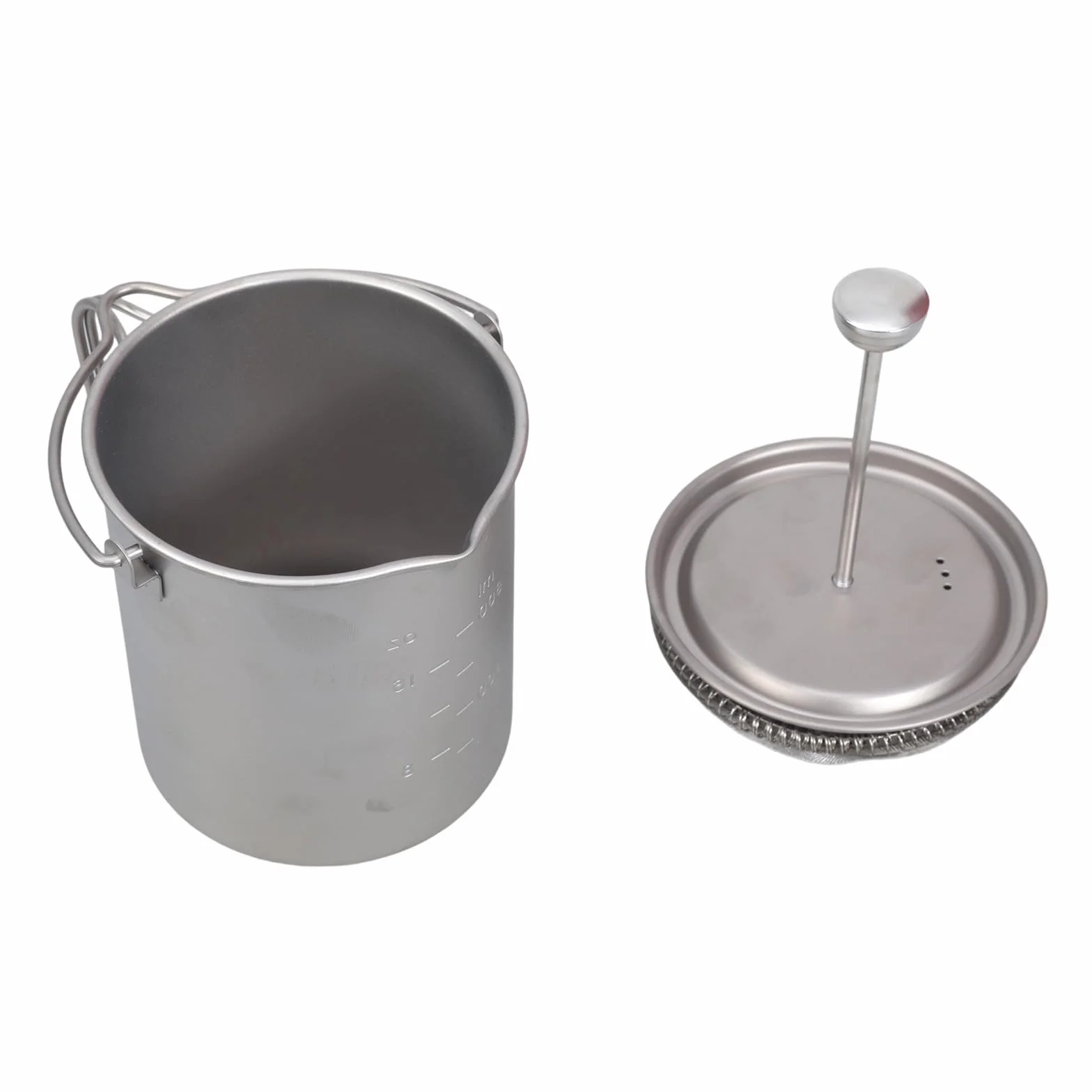Prensas francesas para café, construcción de metal, sistemas de filtración de 3 etapas, para viajes, tazas de café para acampar en casa