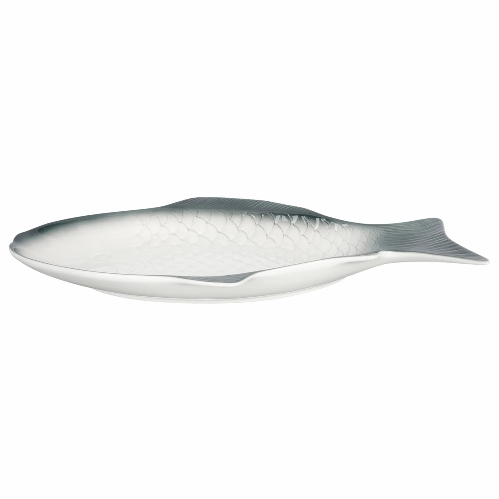 DOITOOL Fuente de Pescado de Cerámica Forma de Pez para Servir | Acabado Delicado, Adecuado para Mariscos y Aperitivos, Arreglo Festivo de Mesa
