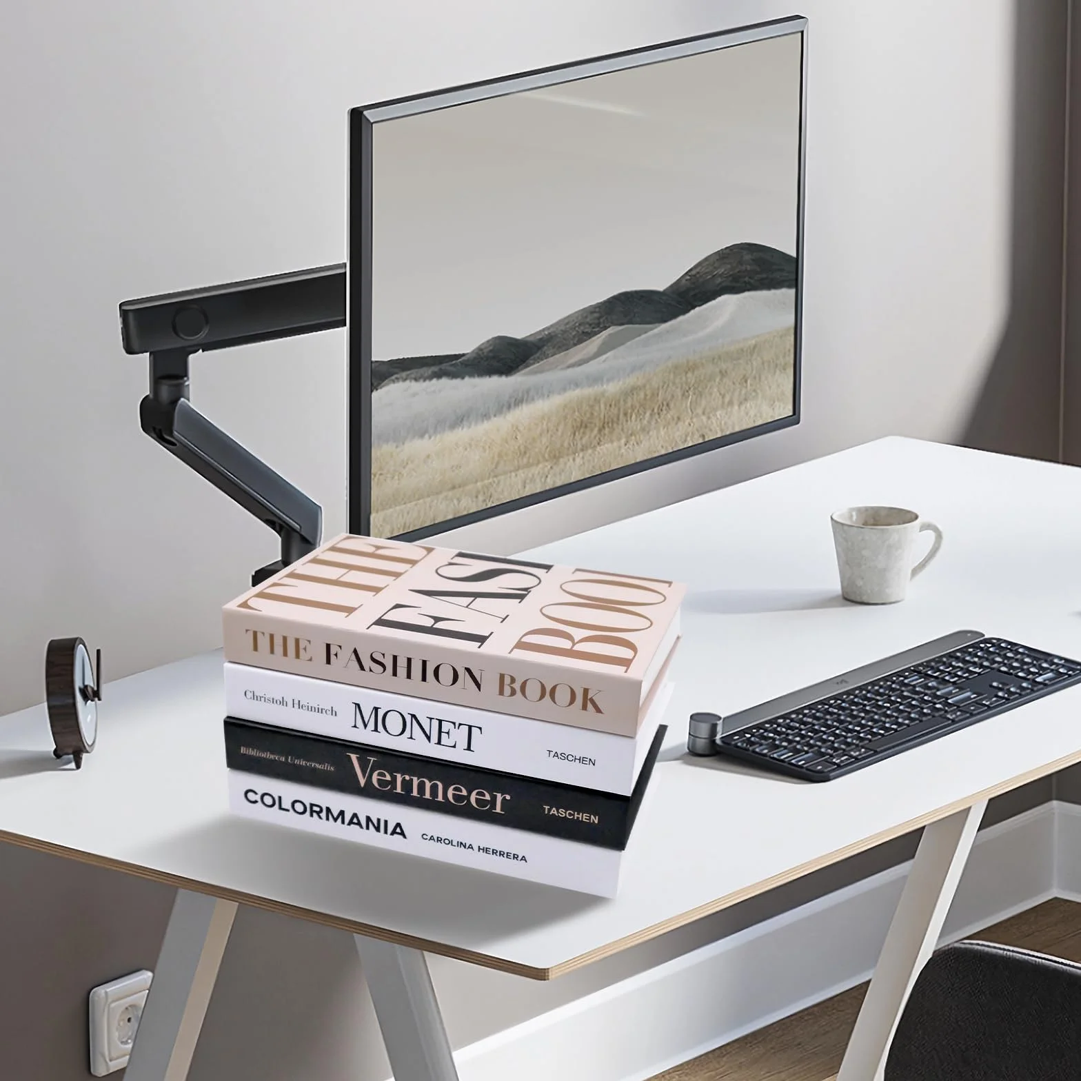 Zatixbu 4 Piezas Libros Falsos Decorativos, Moda Libros de Imitación Plegables Fácil de Montar, Libros Artísticos Modernos para Decoración de Hogar Estantería y Mesa de Centro