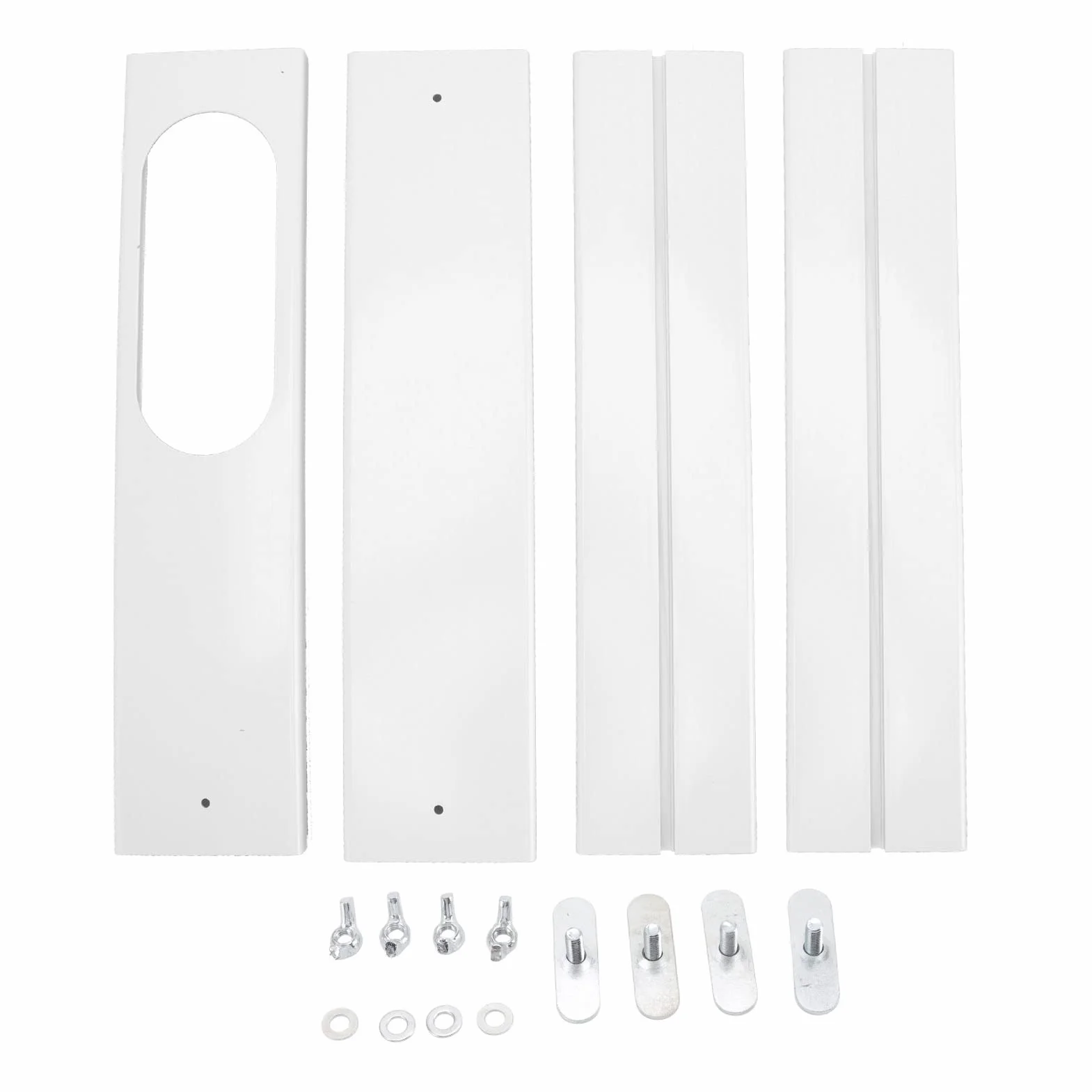 Kit de Ventana de Aire Acondicionado Portátil, Ventilación para Ventana Corrediza, Paneles Ajustables de 16 Piezas